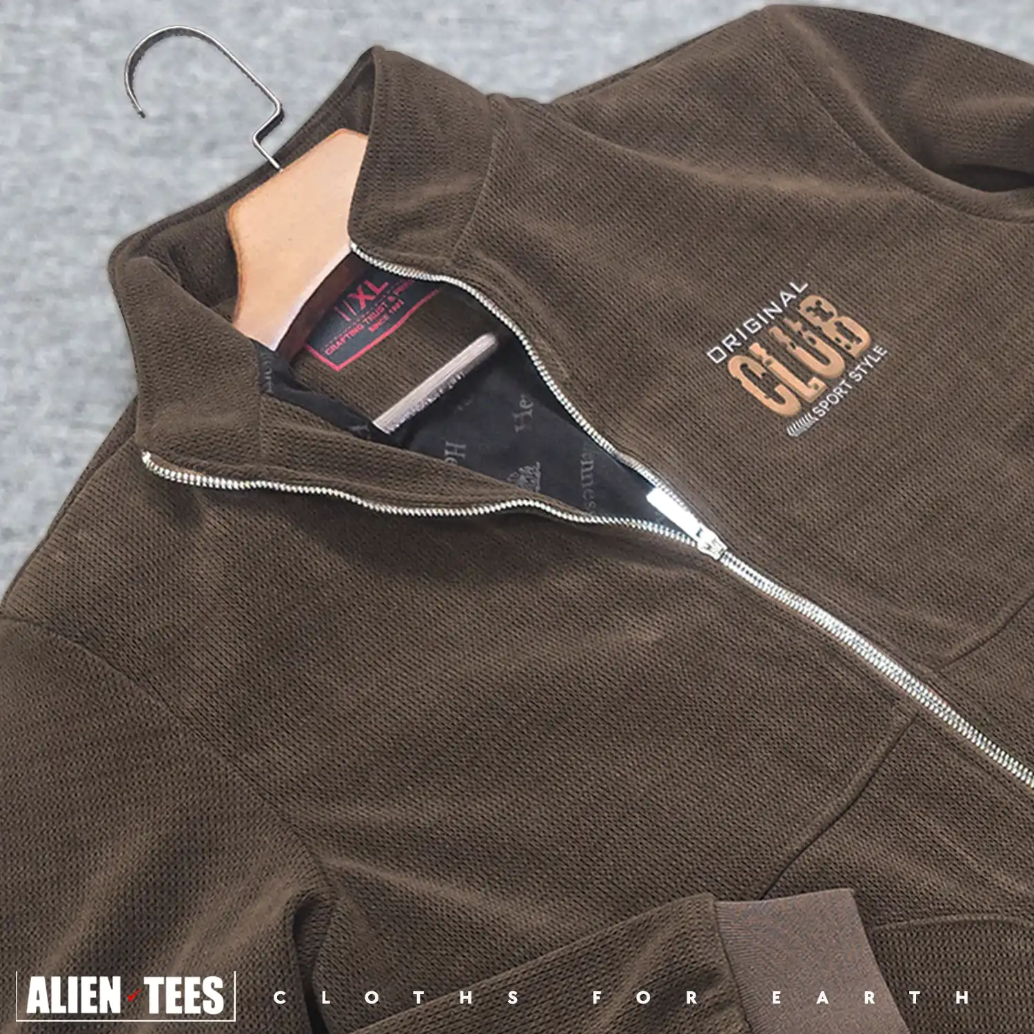 7W13 Saddle Brown - Elite Knit Jacquard Jacket