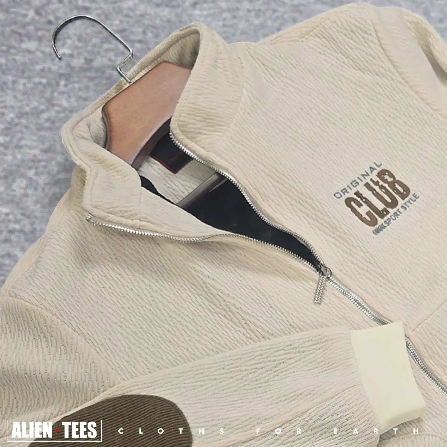 7W15 Buttery White - Elite Knit Jacquard Jacket