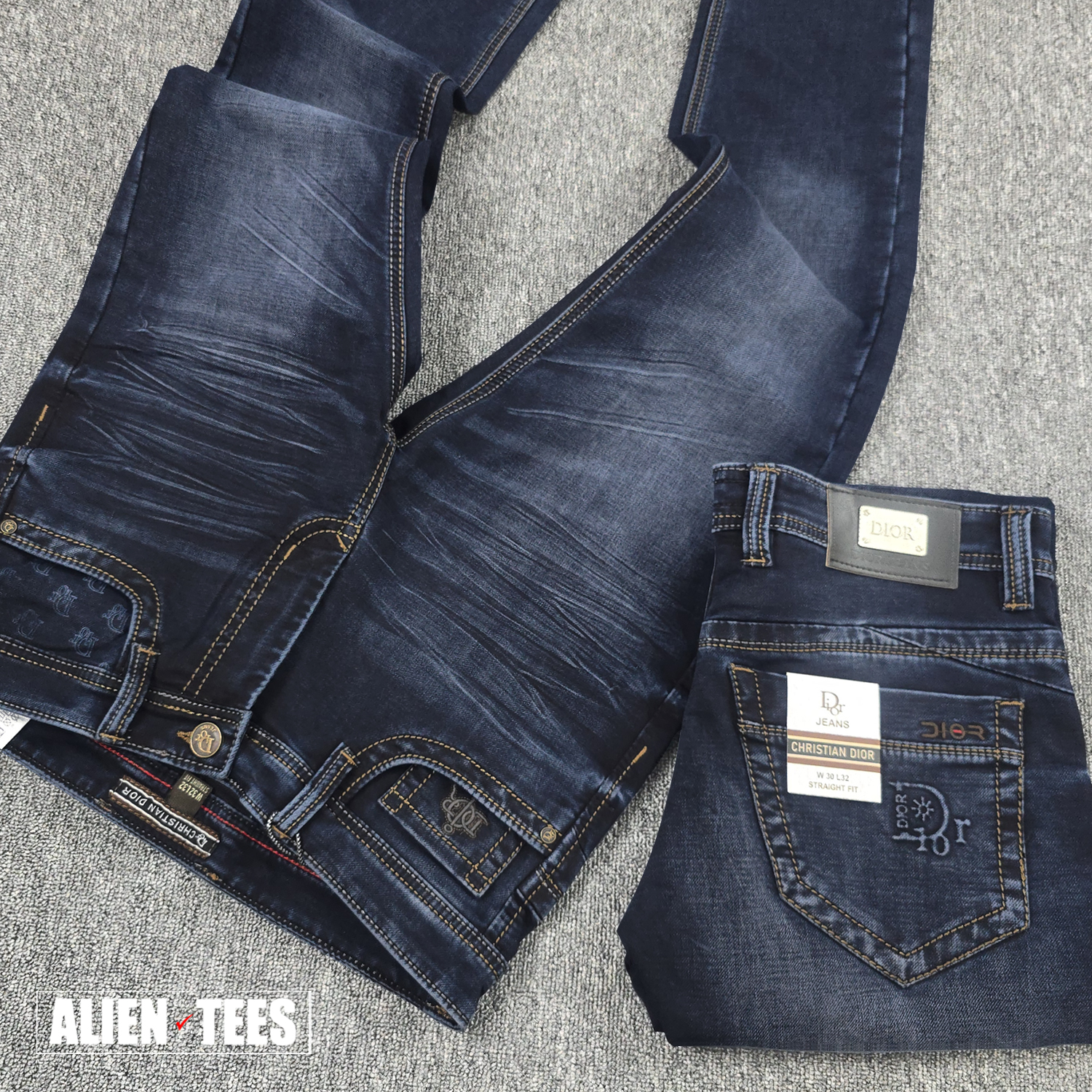 2J125 Whiskered Dark Blue - Atelier Stitch Denim
