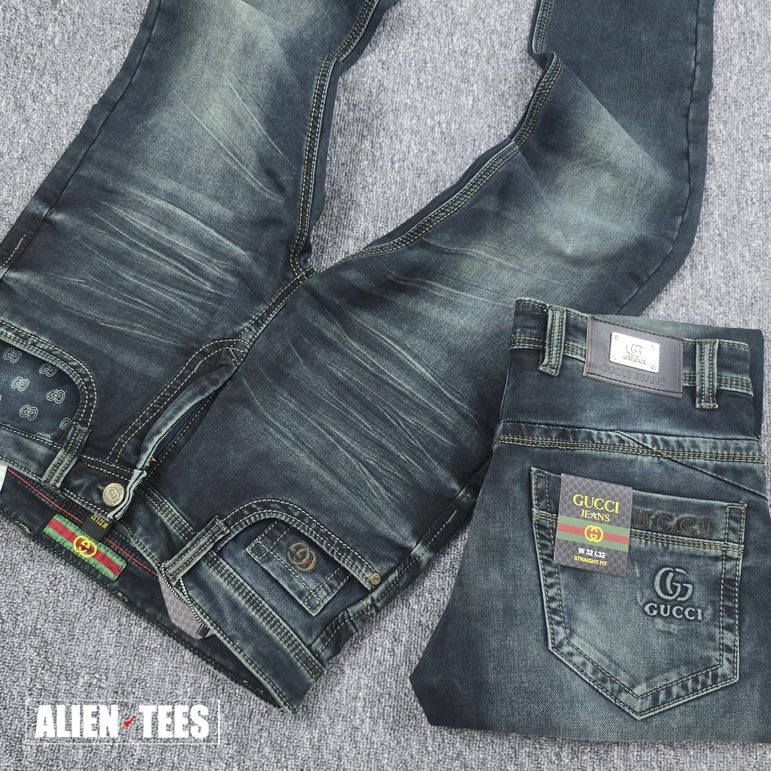 2J130 Faded Haze Olive - Atelier Stitch Denim