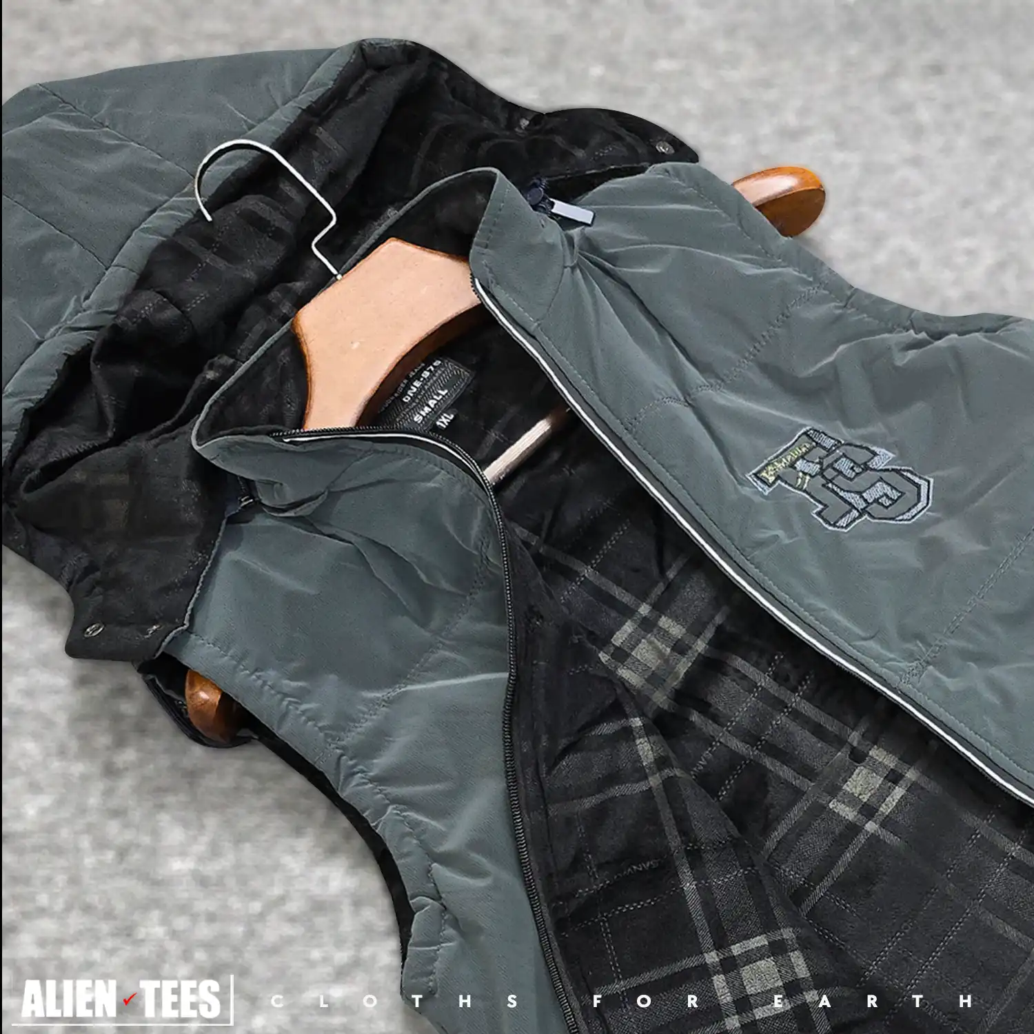 7W84 Dusty Teal Core-Vest Sleeveless Jacket