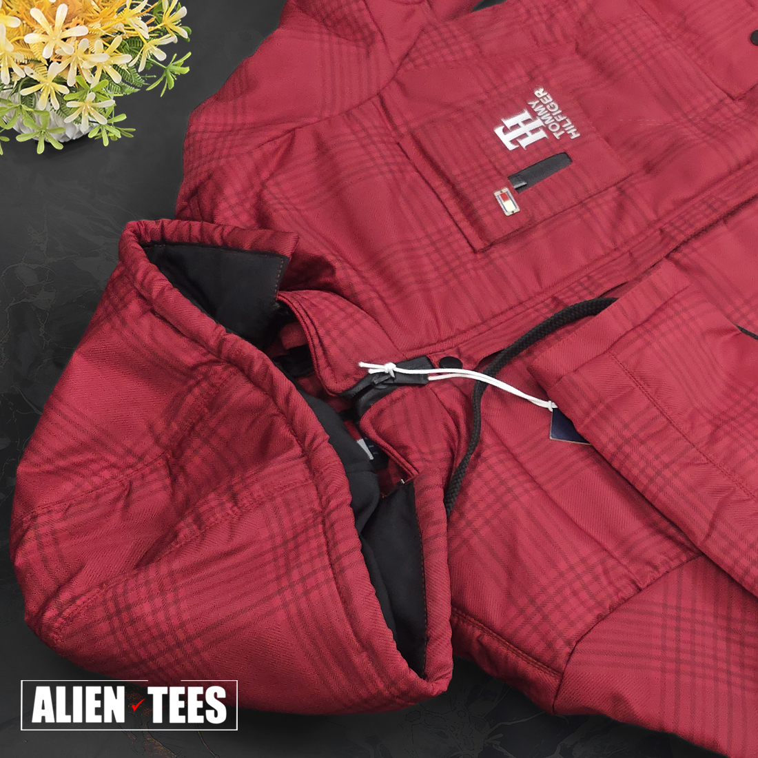 W53 Rust Red CheckCrest Jacket