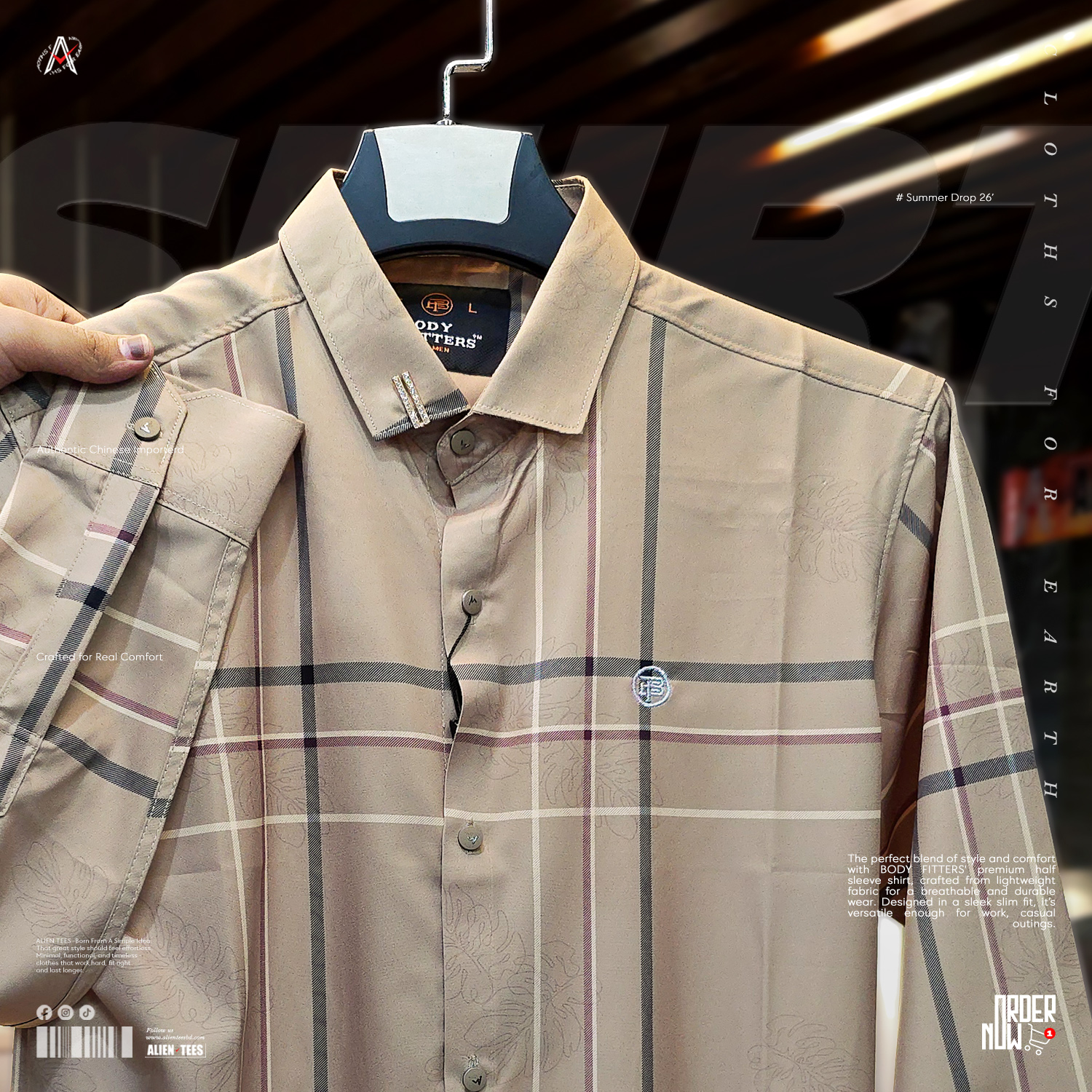 4H64 Grenada Hills Gold - Verge Plaid Shirt